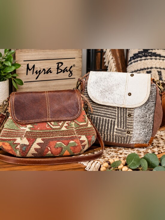 Myra Bag Handbags - Myra Bag Bundle - (2) Boho Tapestry Shoulder Bags